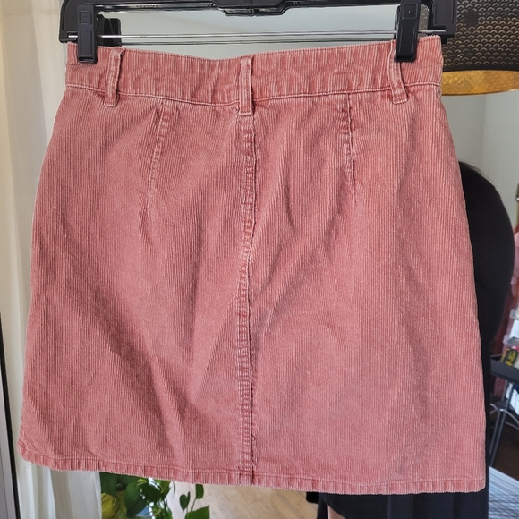 Sold EUC ROXY Pink Corduroy skirt sz S - Picture 3 of 6
